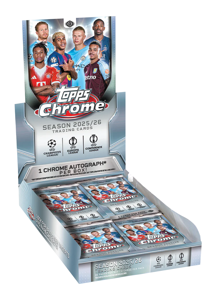 Topps Chrome® UEFA Club Competitions 2025–26 – Hobby Box
