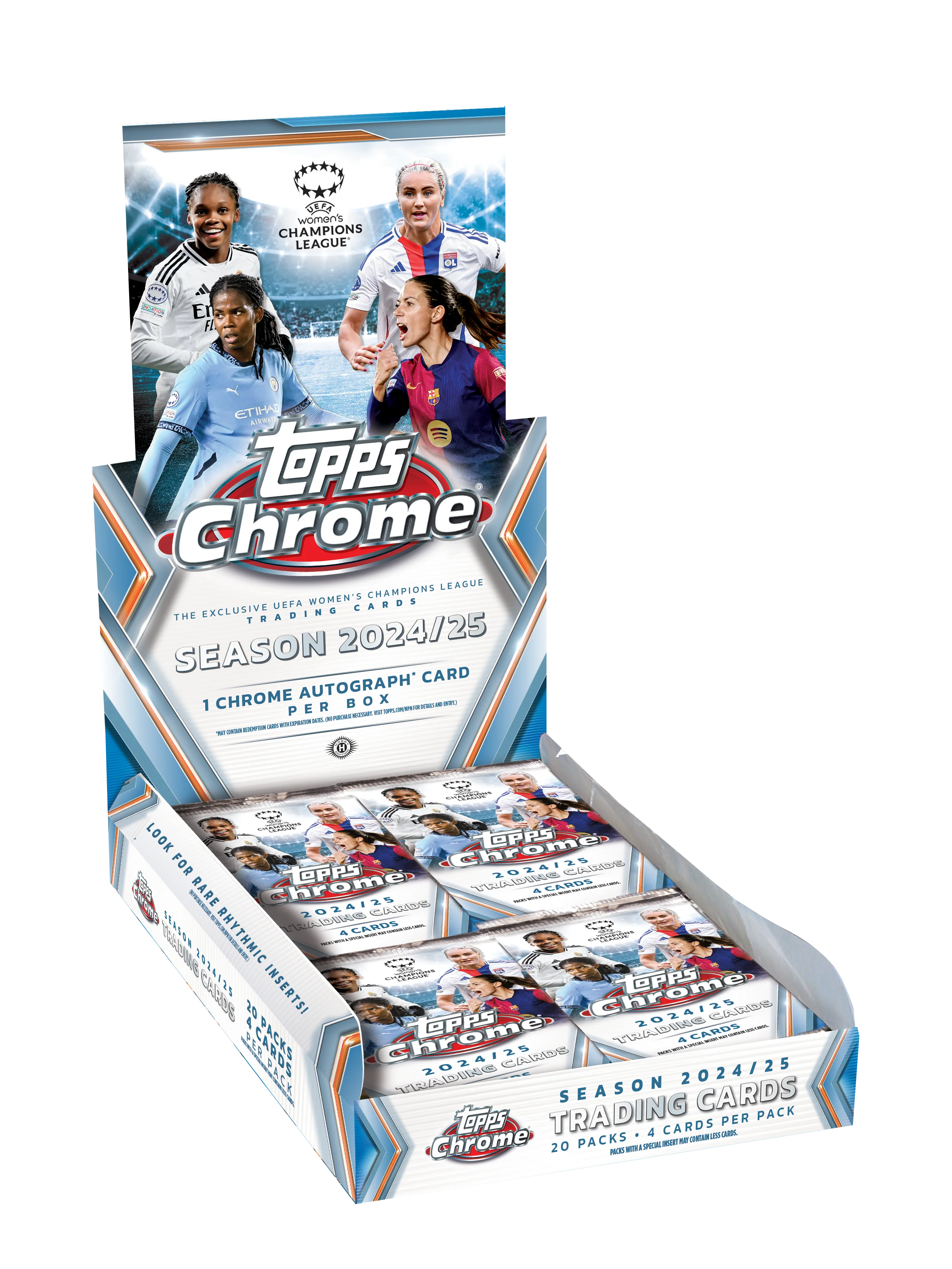 2024-25 Topps Chrome® UEFA Women's Champions League - Hobby Box