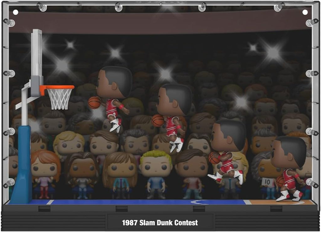 Funko Pop! Moments Deluxe Michael Jordan (1987 Dunk Contest) – Chicago Bulls Collectible Vinyl Figure