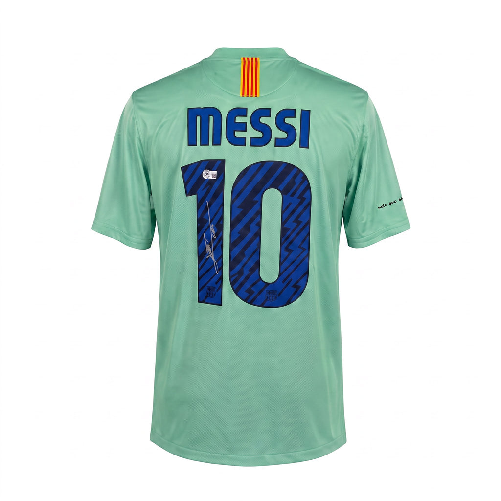 Lionel Messi Hand-Signed FC Barcelona 2010/11 Away Jersey (Authenticated)