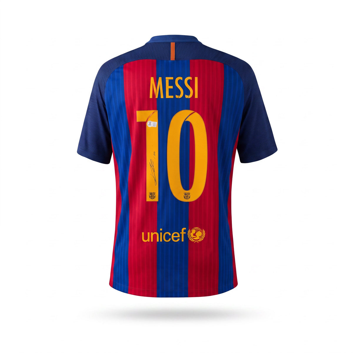 Lionel Messi Hand-Signed FC Barcelona 2016/17 Home Jersey (Authenticated)