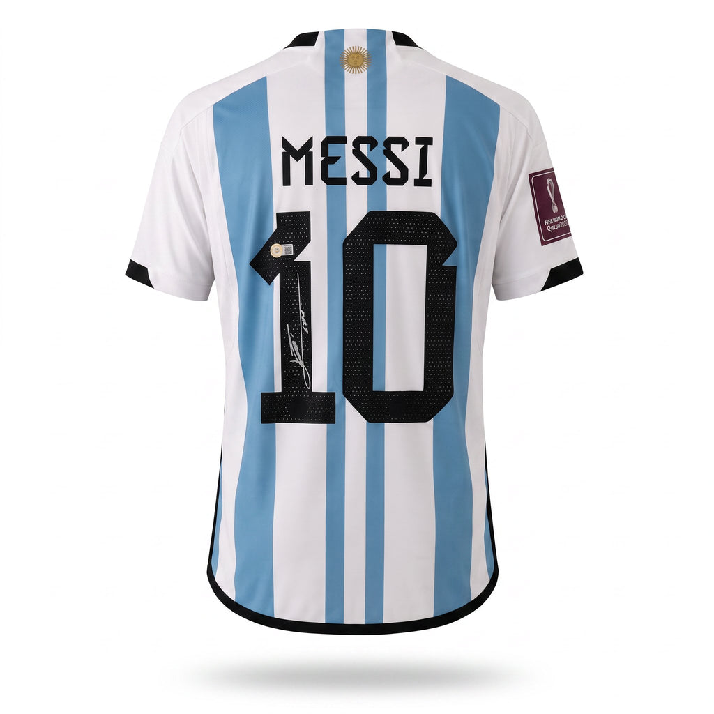 Lionel Messi Signed Argentina 2022 FIFA World Cup Final Jersey vs France – Adidas #10