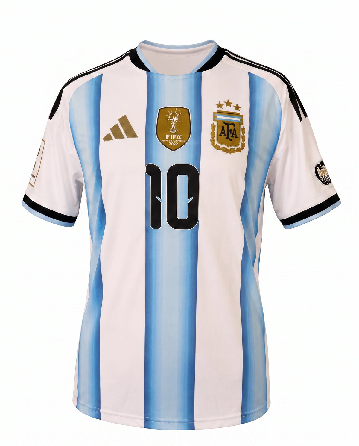 Lionel Messi Hand-Signed Argentina 2024 3-Star World Champions Home Jersey (Authenticated)