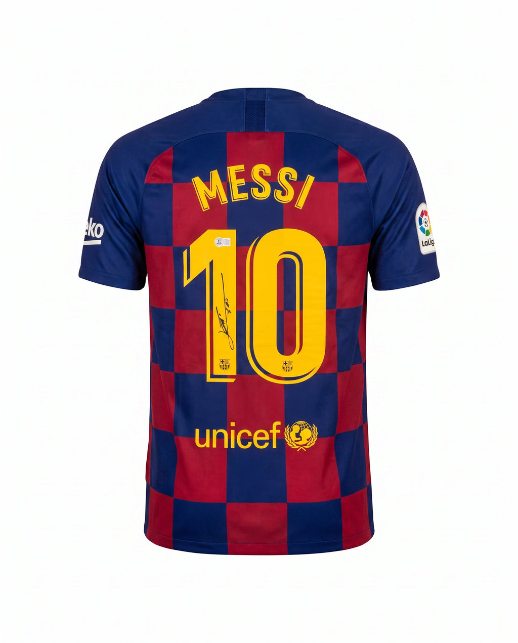 Lionel Messi Hand-Signed FC Barcelona 2019/20 Home Jersey (Authenticated)