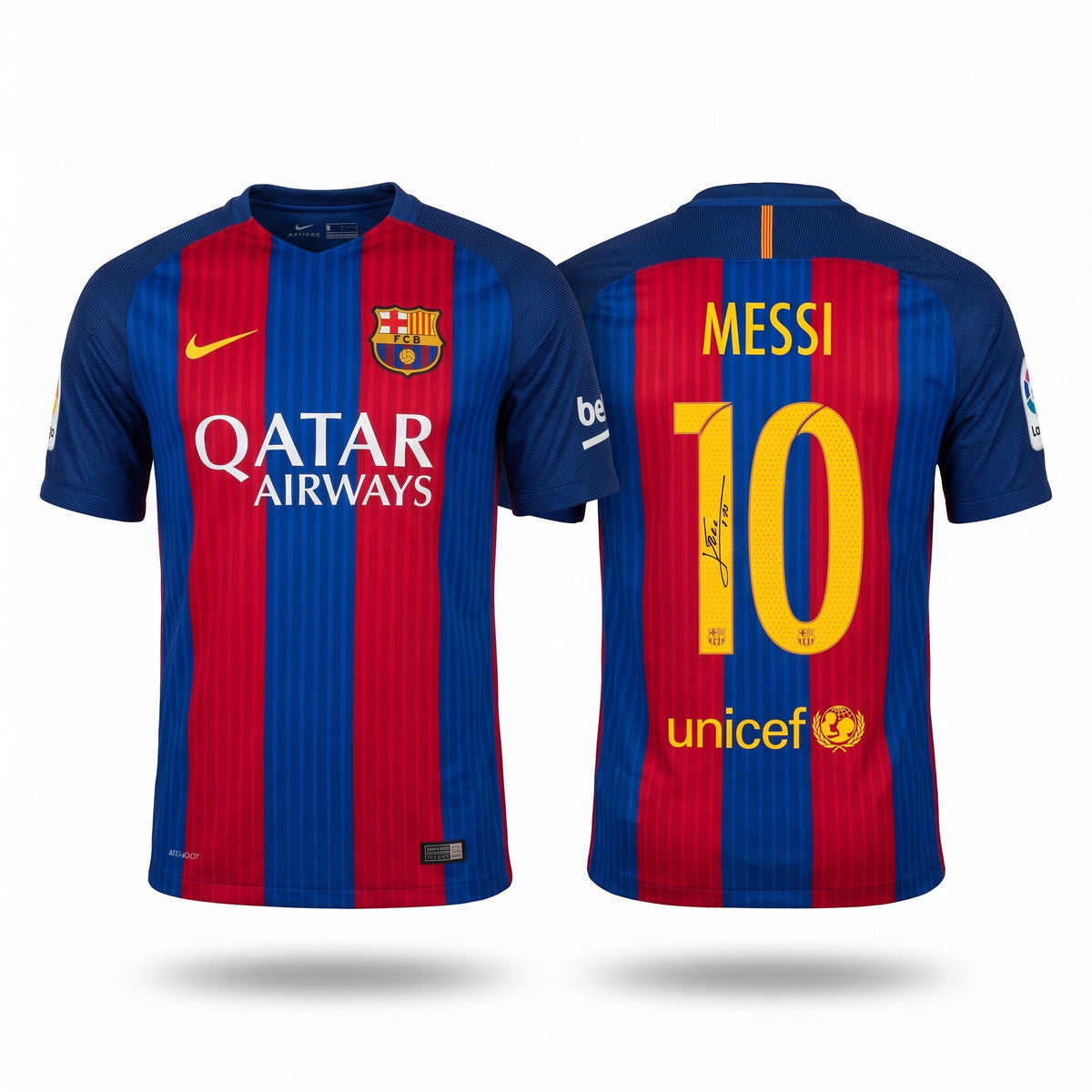 Lionel Messi Hand-Signed FC Barcelona 2016/17 Home Jersey (Authenticated)