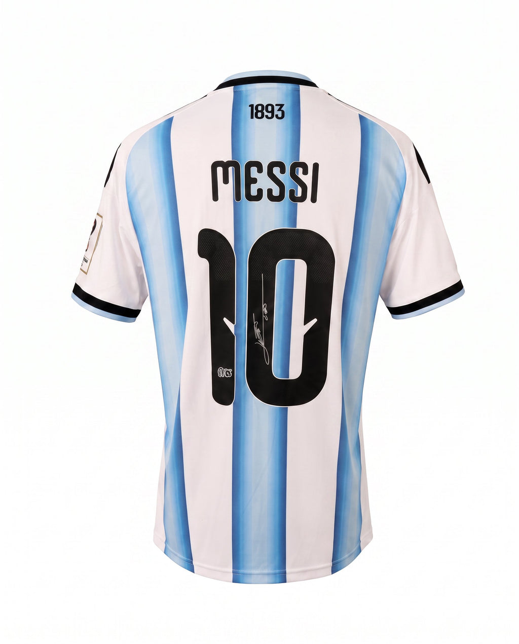 Lionel Messi Hand-Signed Argentina 2024 3-Star World Champions Home Jersey (Authenticated)