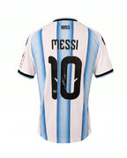 Lionel Messi Hand-Signed Argentina 2024 3-Star World Champions Home Jersey (Authenticated)