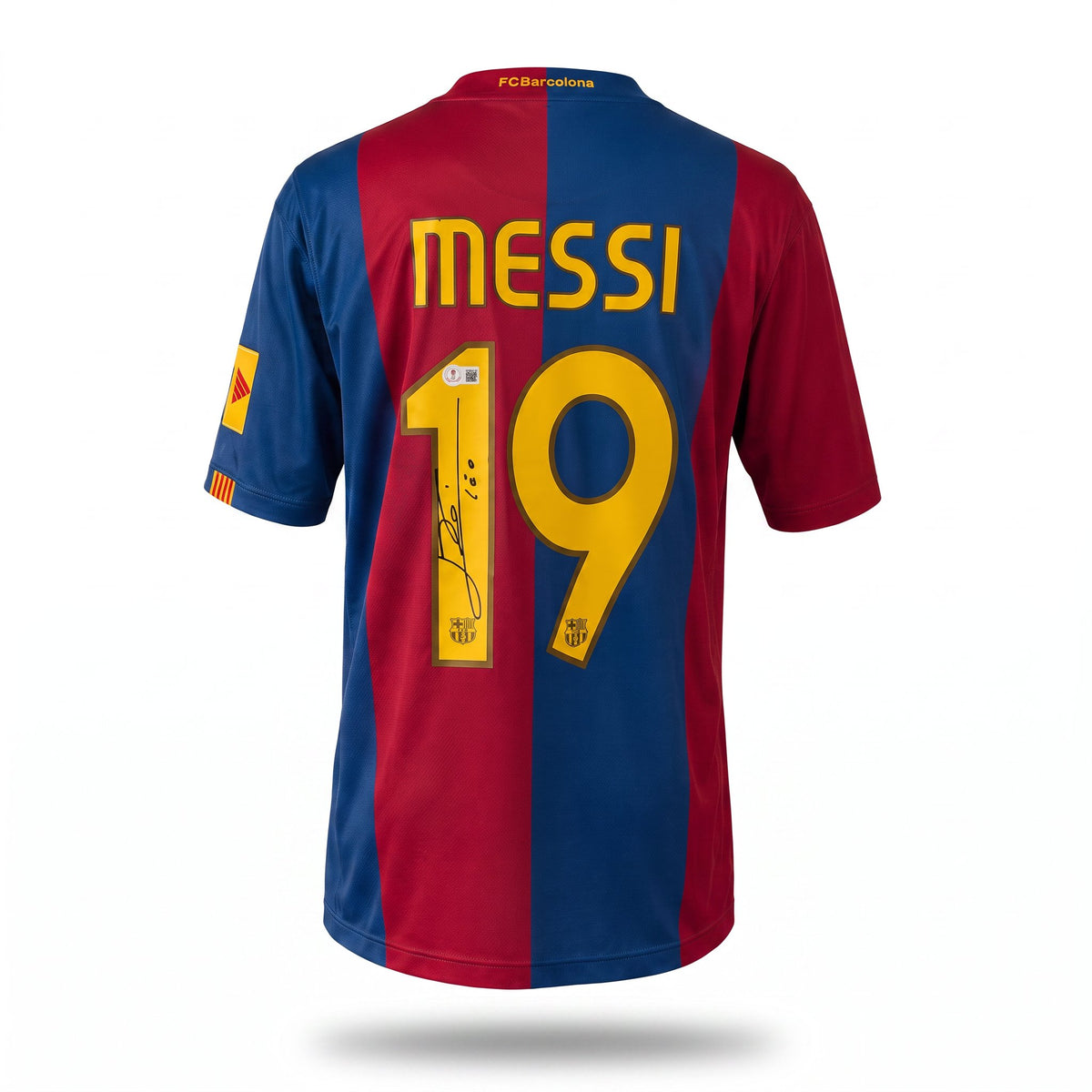 Lionel Messi Signed FC Barcelona 2006–08 Home Jersey #19