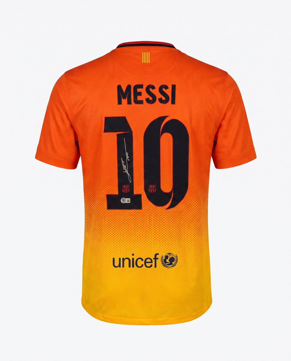 Lionel Messi Hand-Signed FC Barcelona 2012/13 Away Jersey (Authenticated)
