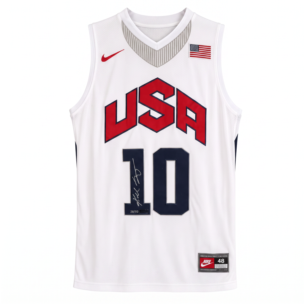 Kobe Bryant Autographed Team USA Olympic Nike Jersey Hand-Numbered 28/110 – Panini Authentic