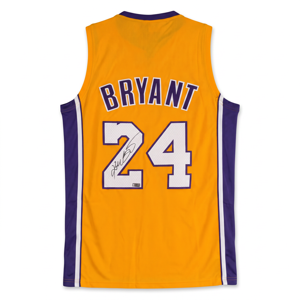 Kobe Bryant Autographed Los Angeles Lakers Yellow Jersey – Panini Authentic