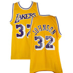 Magic Johnson Signed “5X Champ” Authentic Lakers Jersey by Mitchell & Ness – Beckett Certified
