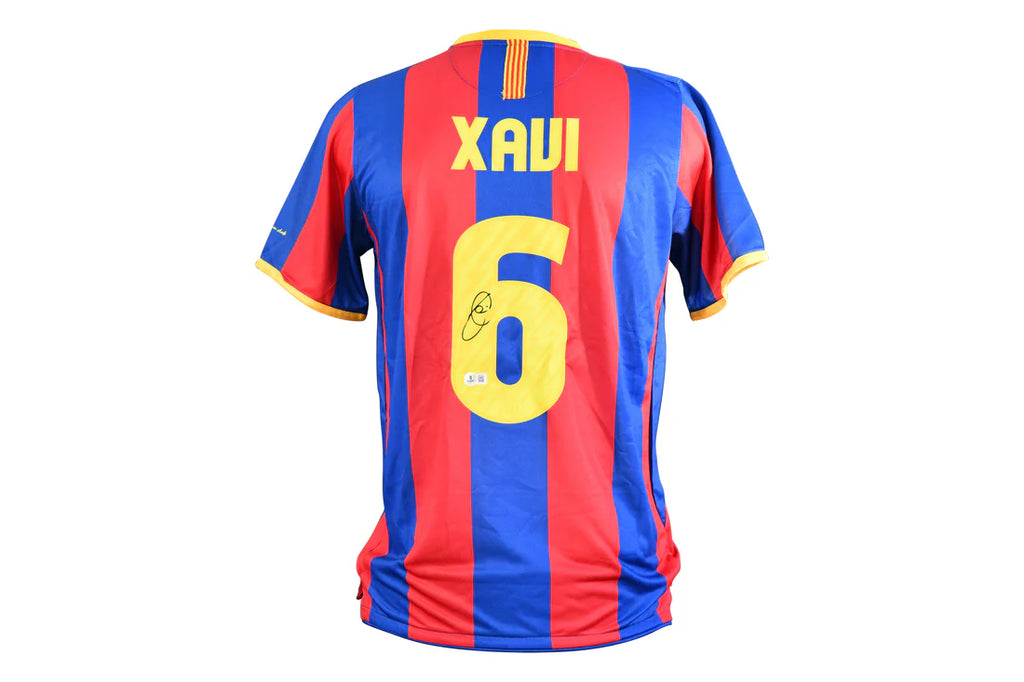 FC Barcelona Home Jersey Signed by Xavi Hernández – Beckett Certified