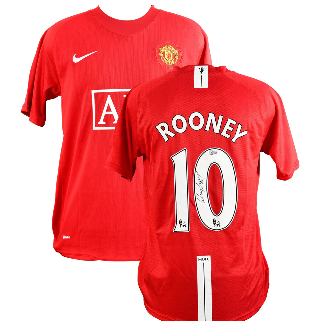 Wayne Rooney Signed Manchester United FC 2009–10 Home Jersey – Beckett Certified