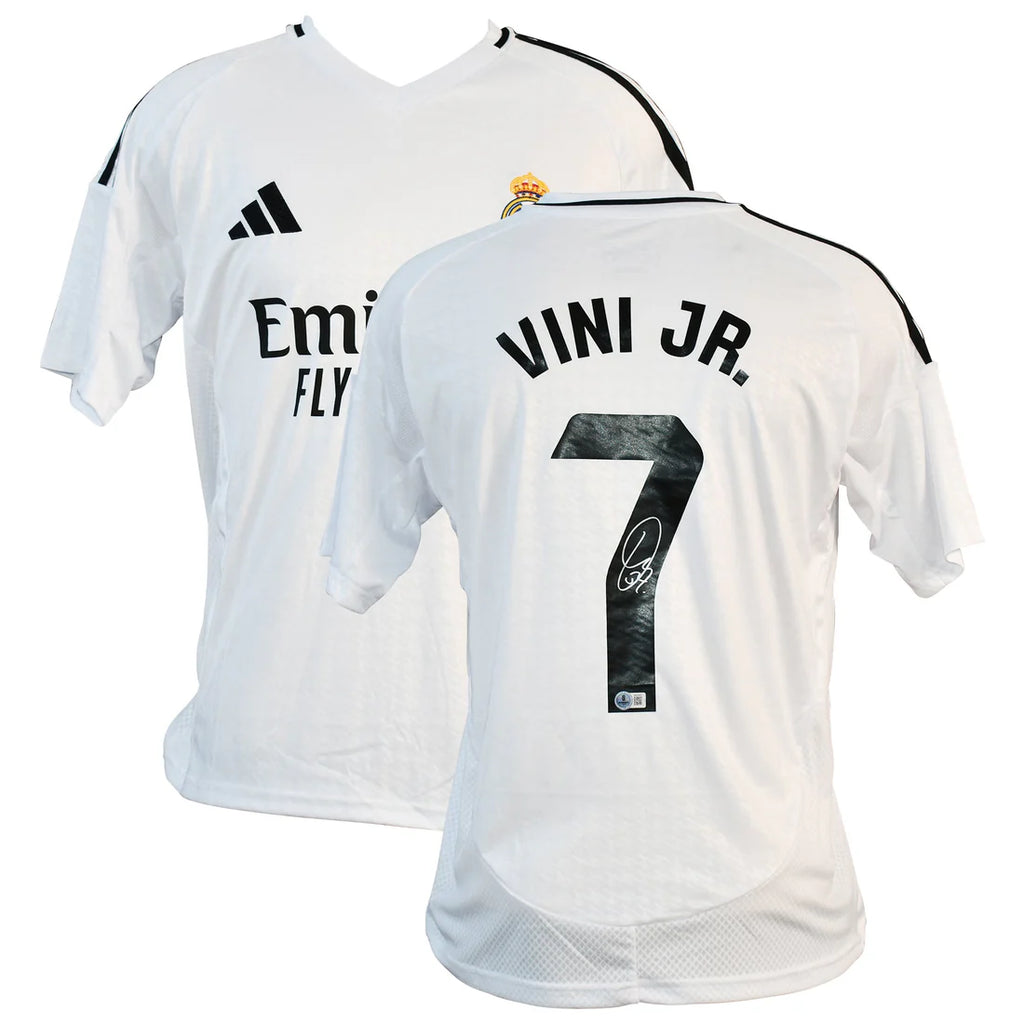 Real Madrid FC 2022–24 Home Jersey Signed by Vinícius Júnior – Beckett Certified