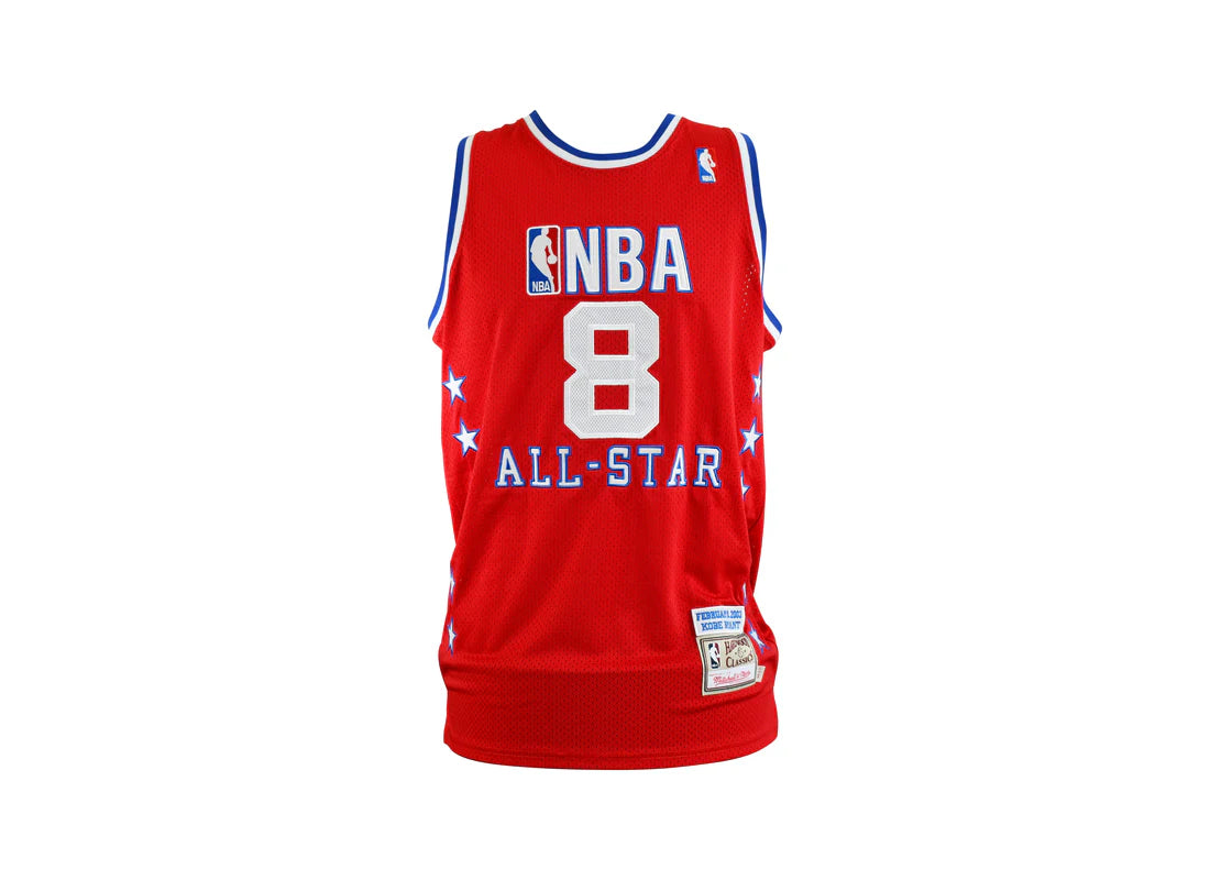 Limited Edition 4/8 Authentic Mitchell and Ness All Star Game 2003 signed by Kobe Bryant certified by Beckett and PSA