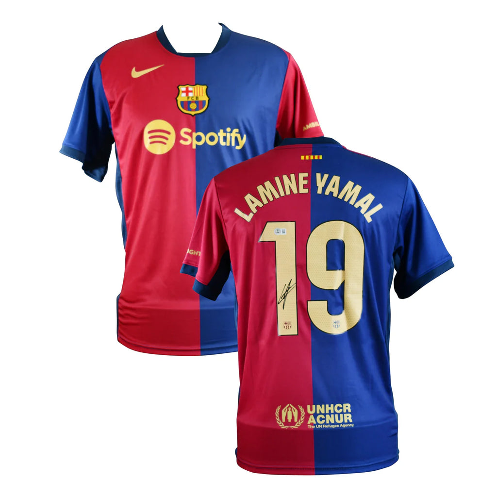 FC Barcelona 2023–24 Home Jersey Signed by Lamine Yamal – Beckett Certified