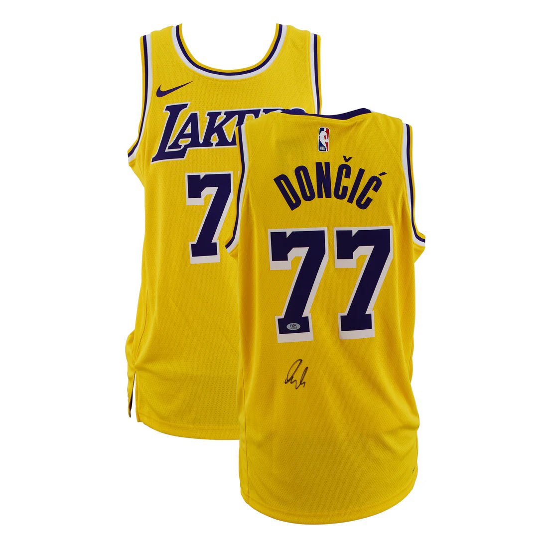 Los Angeles Lakers Home Jersey Signed by Luka Dončić – PSA Certified