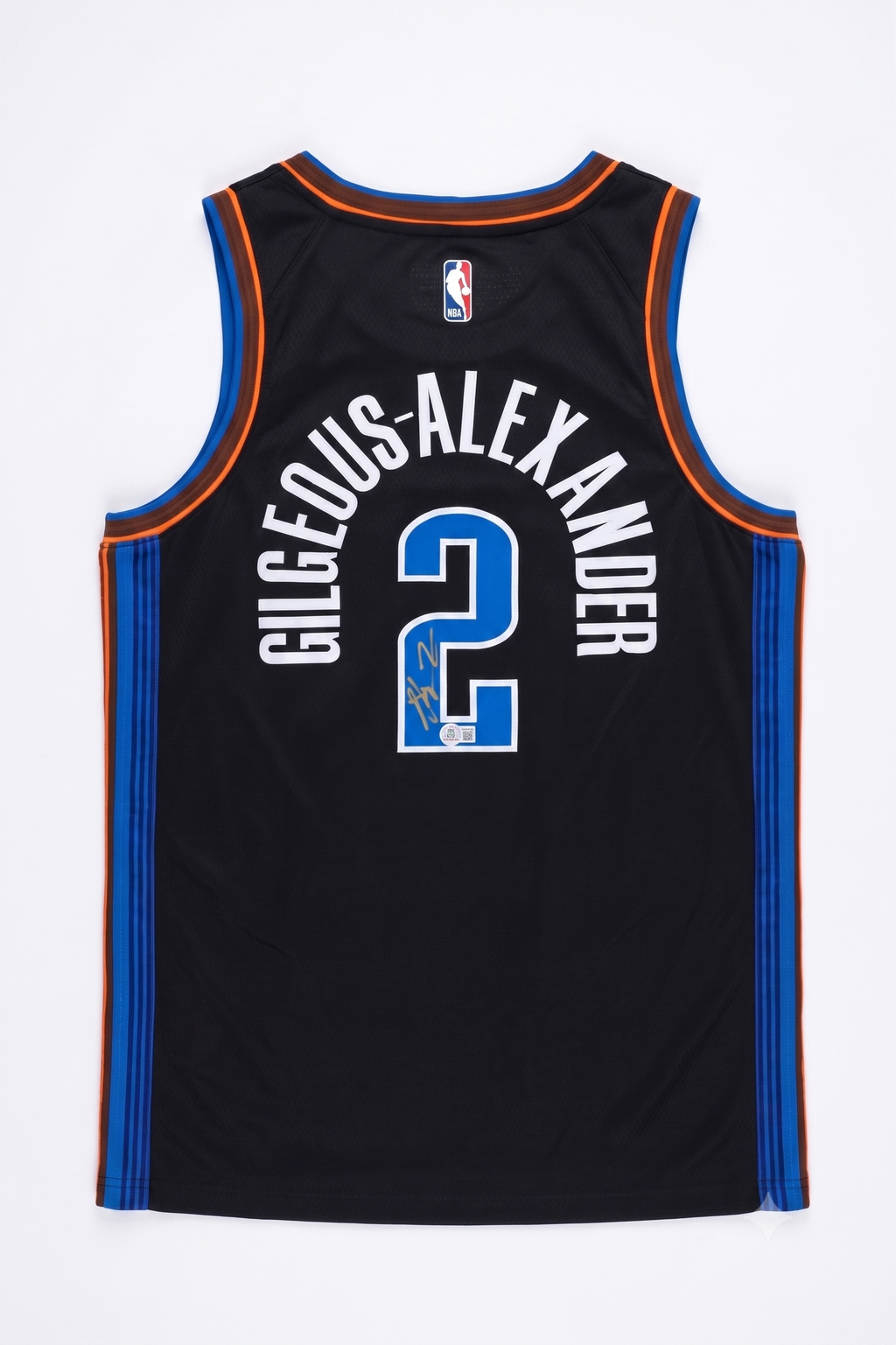 Shai Gilgeous-Alexander Autographed/Authentic OKC Thunder Black Nike Jersey