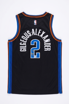 Shai Gilgeous-Alexander Autographed/Authentic OKC Thunder Black Nike Jersey