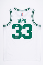 Larry Bird Signed Authentic Boston Celtics Home Jersey – Beckett Certified