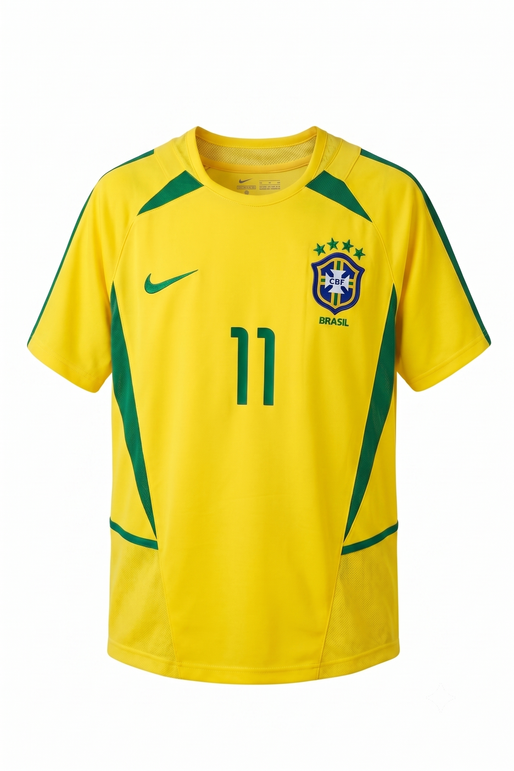 Ronaldinho Signed Brazil 2002 World Cup Home Jersey – Beckett Authenticated