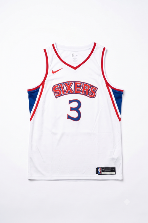 Allen Iverson Signed Authentic Philadelphia 76ers White Jersey – JSA Certified