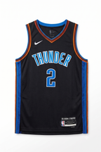 Shai Gilgeous-Alexander Autographed/Authentic OKC Thunder Black Nike Jersey
