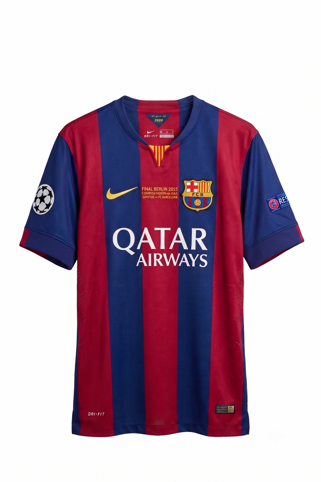 Lionel Messi Signed FC Barcelona 2015 Champions League Final Home Jersey – Beckett Authenticated