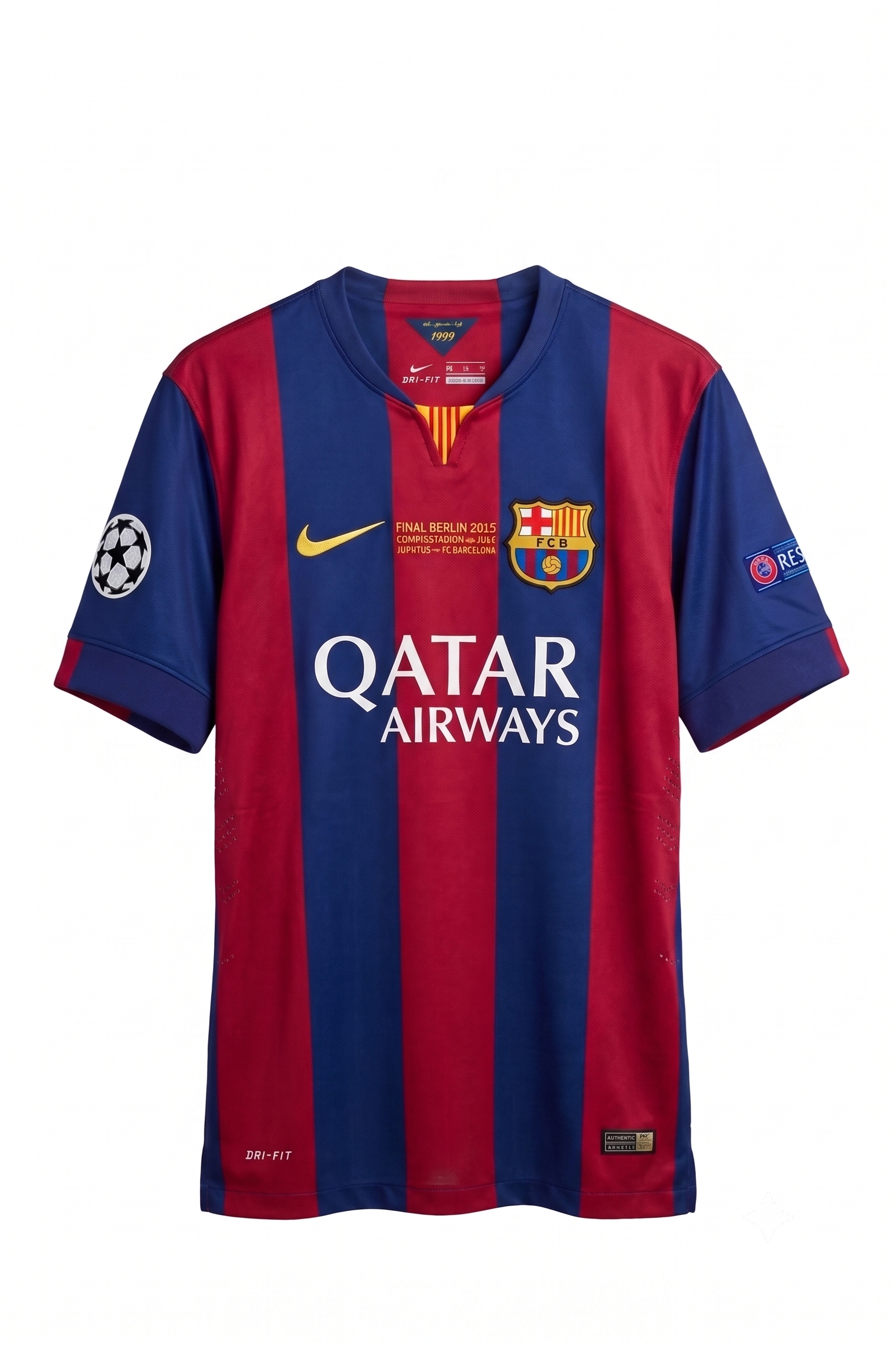 Lionel Messi Signed FC Barcelona 2015 Champions League Final Home Jersey – Beckett Authenticated