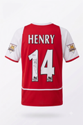 Thierry Henry Signed Arsenal 2002/03 Home Jersey – Premier League Champions Patches – Beckett Authenticated