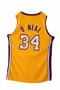 Shaquille O'Neal Autographed Los Angeles Lakers Yellow Jersey – Beckett Authentication