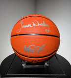 Showtime Lakers Legends Basketball Signed by Magic Johnson & James Worthy – Fanatics Certified