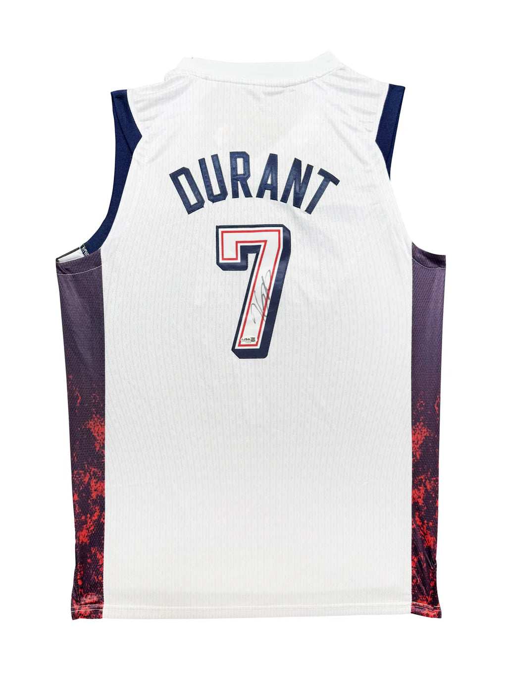 Authentic Team USA Olympics Paris 2024 Jersey Signed by Kevin Durant – JSA Certified