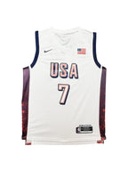 Authentic Team USA Olympics Paris 2024 Jersey Signed by Kevin Durant – JSA Certified