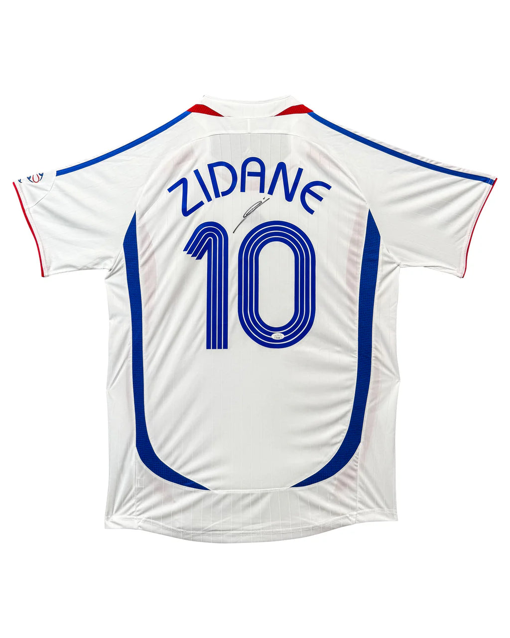Away France 2006 FIFA World Cup Final Jersey Signed by Zinedine Zidane – JSA Certified