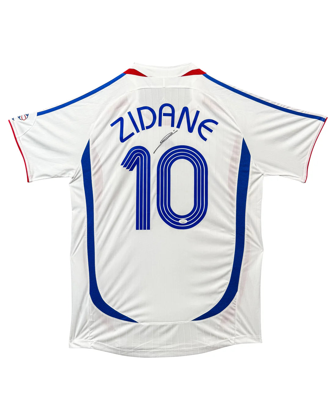 Away France 2006 FIFA World Cup Final Jersey Signed by Zinedine Zidane – JSA Certified