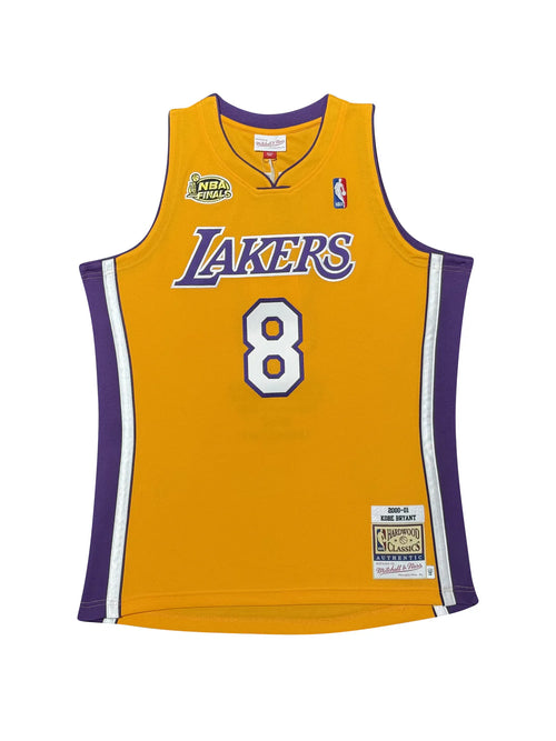 Authentic Mitchell & Ness Lakers 2000–2001 Finals Patch Jersey Signed by Kobe Bryant – PSA/DNA Certified – 1/1