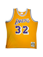 Magic Johnson Signed “5X Champ” Authentic Lakers Jersey by Mitchell & Ness – Beckett Certified