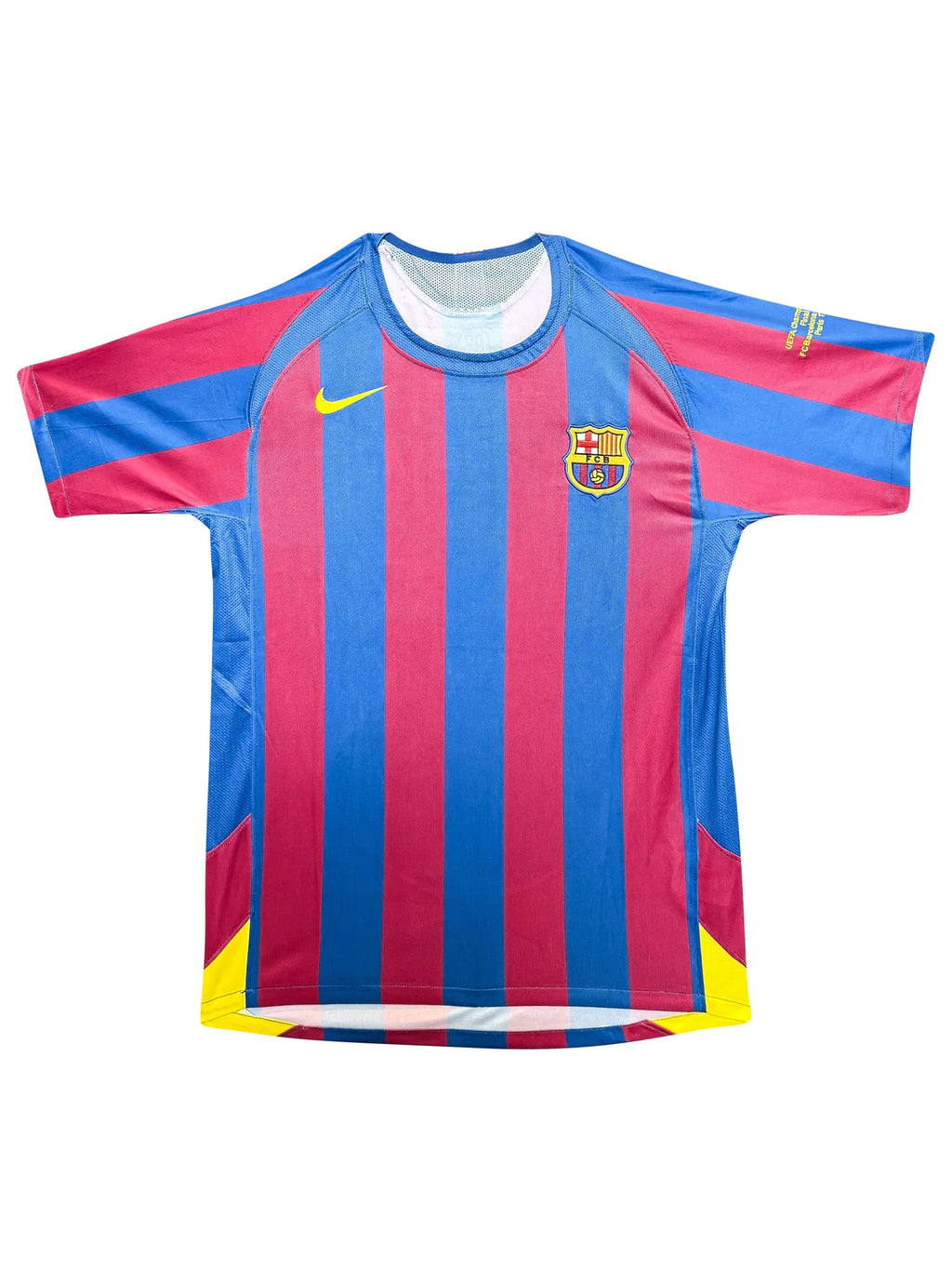 FC Barcelona 2006 UEFA Champions League Final Jersey Signed by Ronaldinho – Beckett Certified