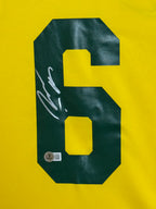 Authentic Brazil 2002 FIFA World Cup Jersey Signed by Roberto Carlos – Beckett Certified