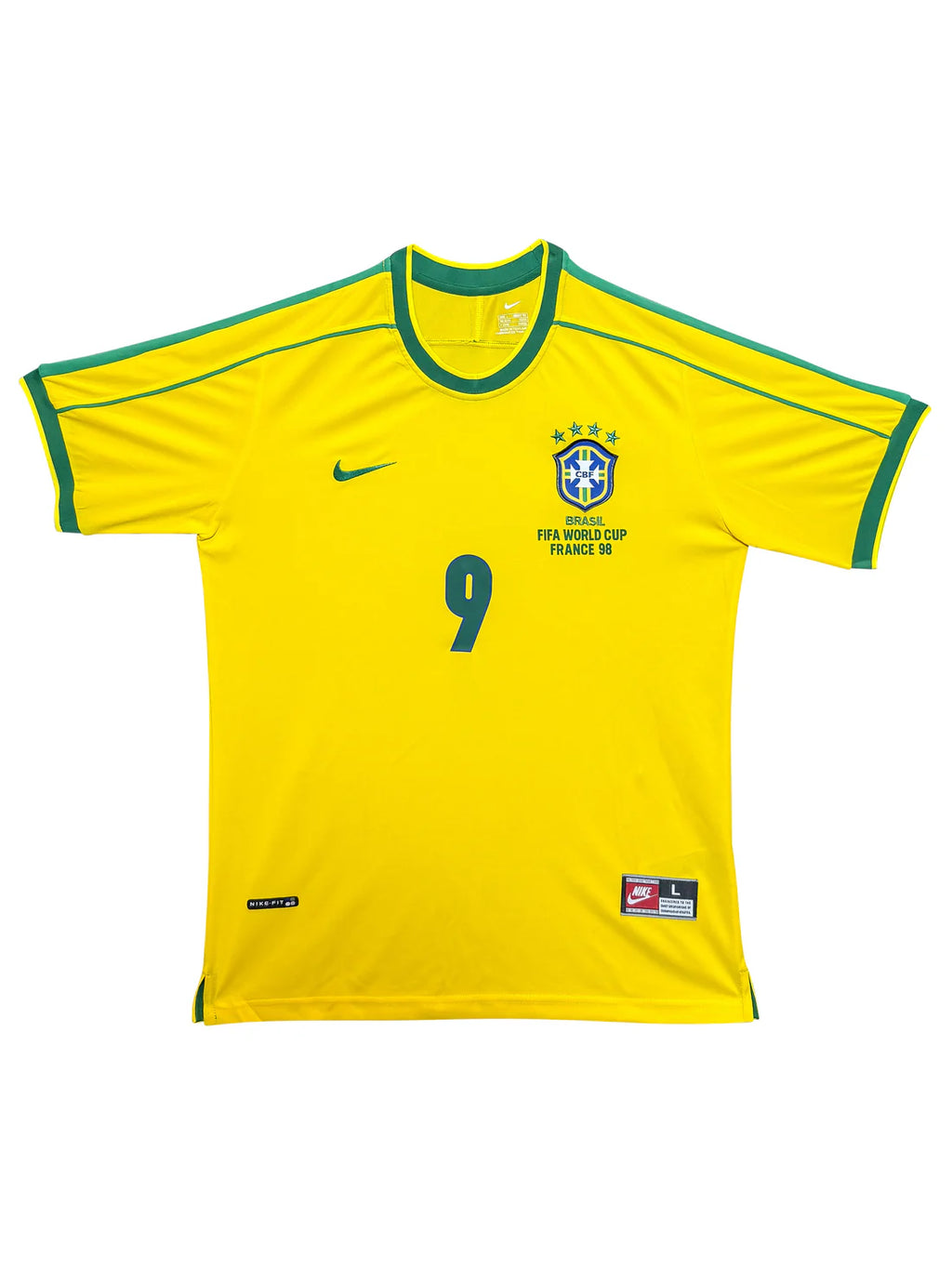 Brazil 1998 FIFA World Cup Final Jersey Signed by Ronaldo Nazário – Beckett Certified