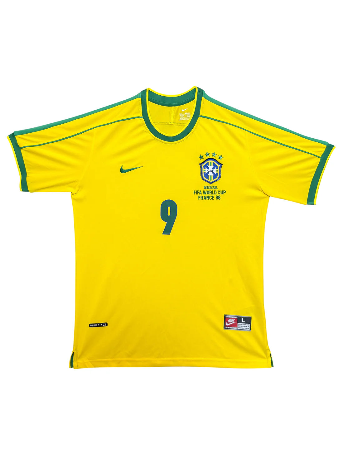 Brazil 1998 FIFA World Cup Final Jersey Signed by Ronaldo Nazário – Beckett Certified
