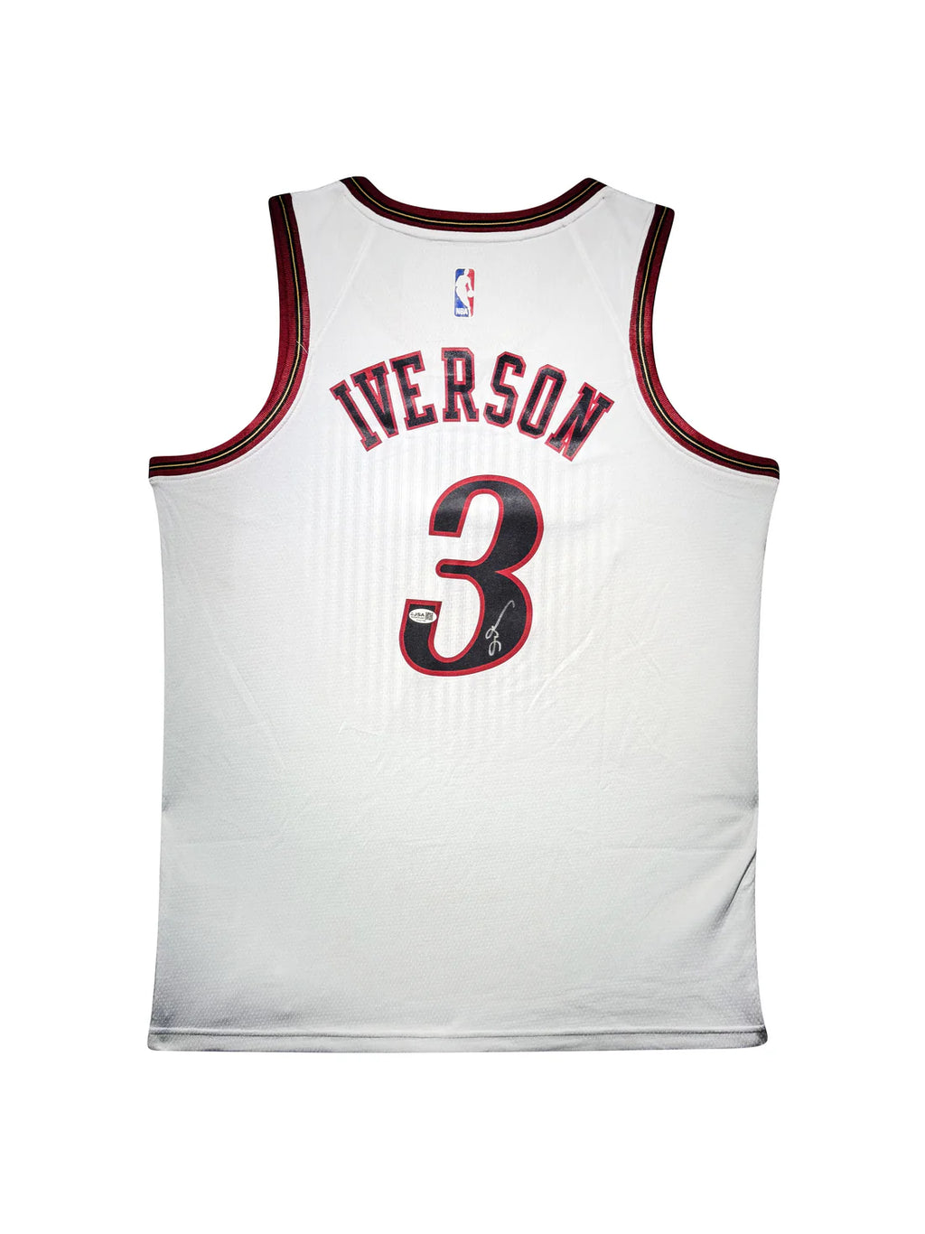 Allen Iverson Signed Authentic Philadelphia 76ers Home Jersey – JSA Certified