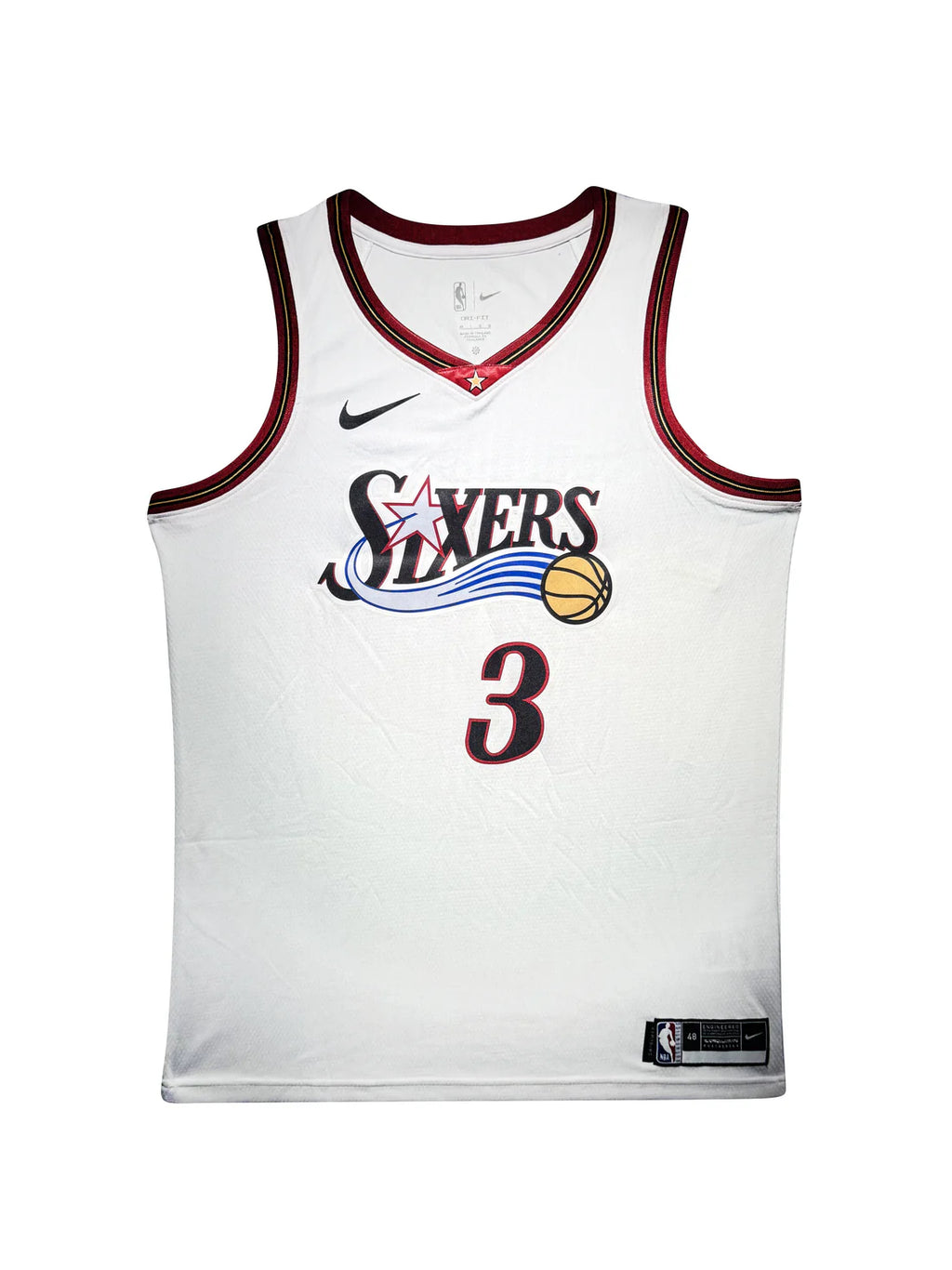 Allen Iverson Signed Authentic Philadelphia 76ers Home Jersey – JSA Certified
