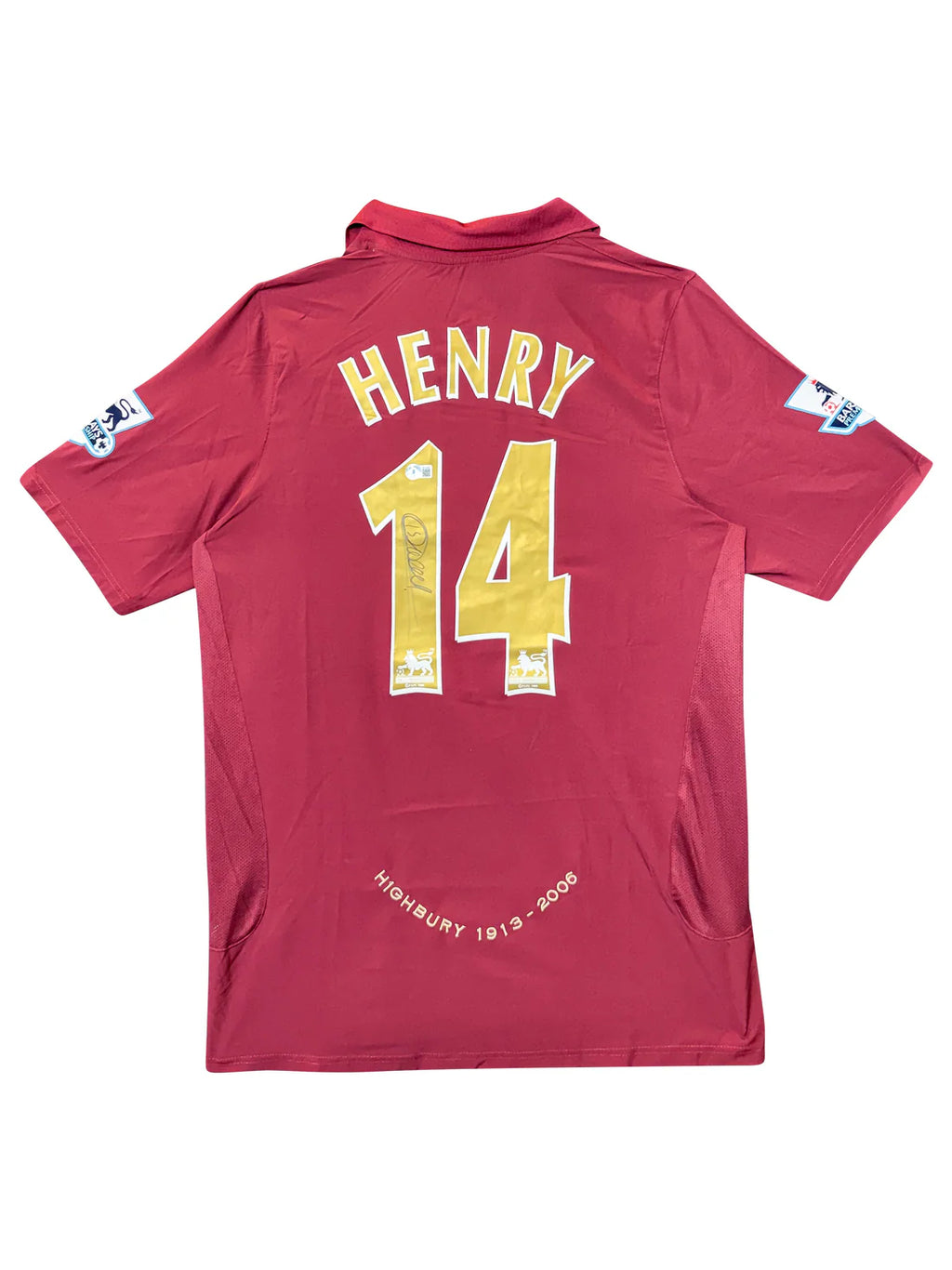 Arsenal FC 2005–06 Highbury Farewell Jersey Signed by Thierry Henry – Beckett Certified