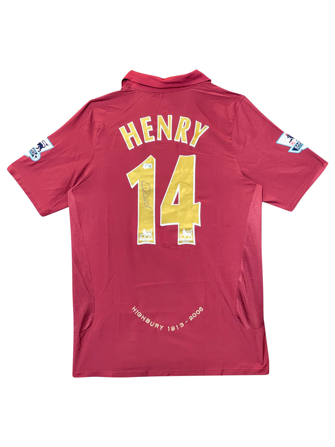 Arsenal FC 2005–06 Highbury Farewell Jersey Signed by Thierry Henry – Beckett Certified