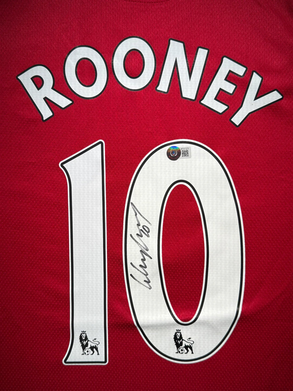 Wayne Rooney Signed Manchester United FC 2009–10 Home Jersey – Beckett Certified