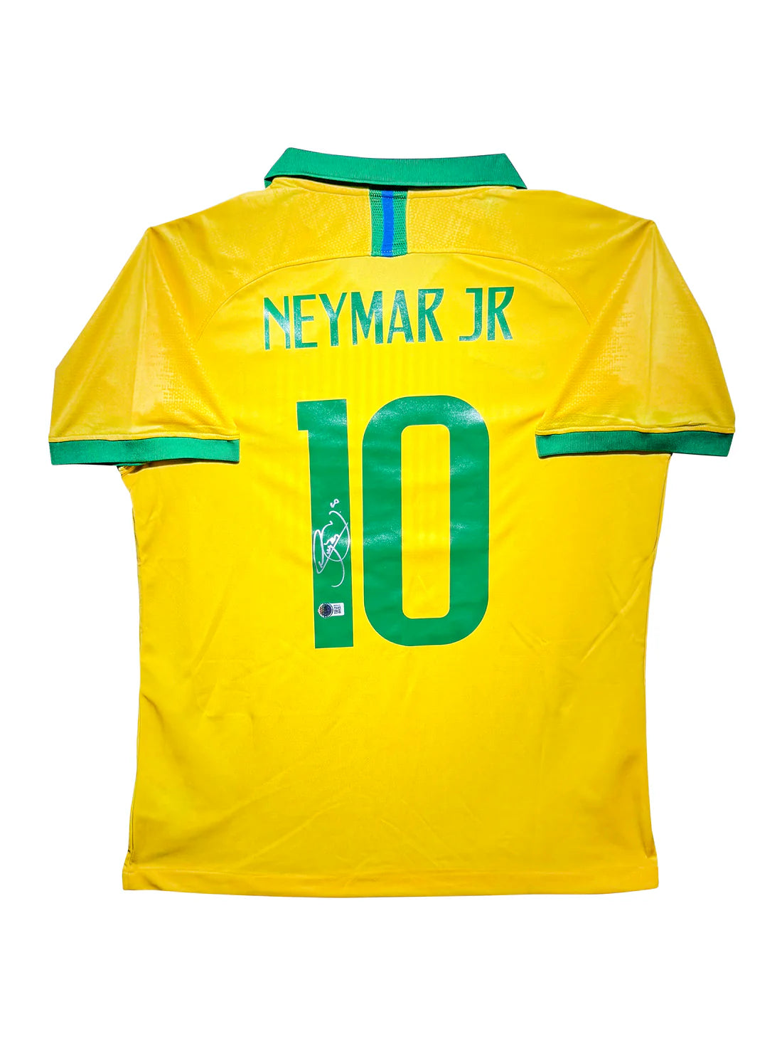 Brazil National Team 2018 FIFA World Cup Home Jersey Signed by Neymar Jr. – Beckett Certified