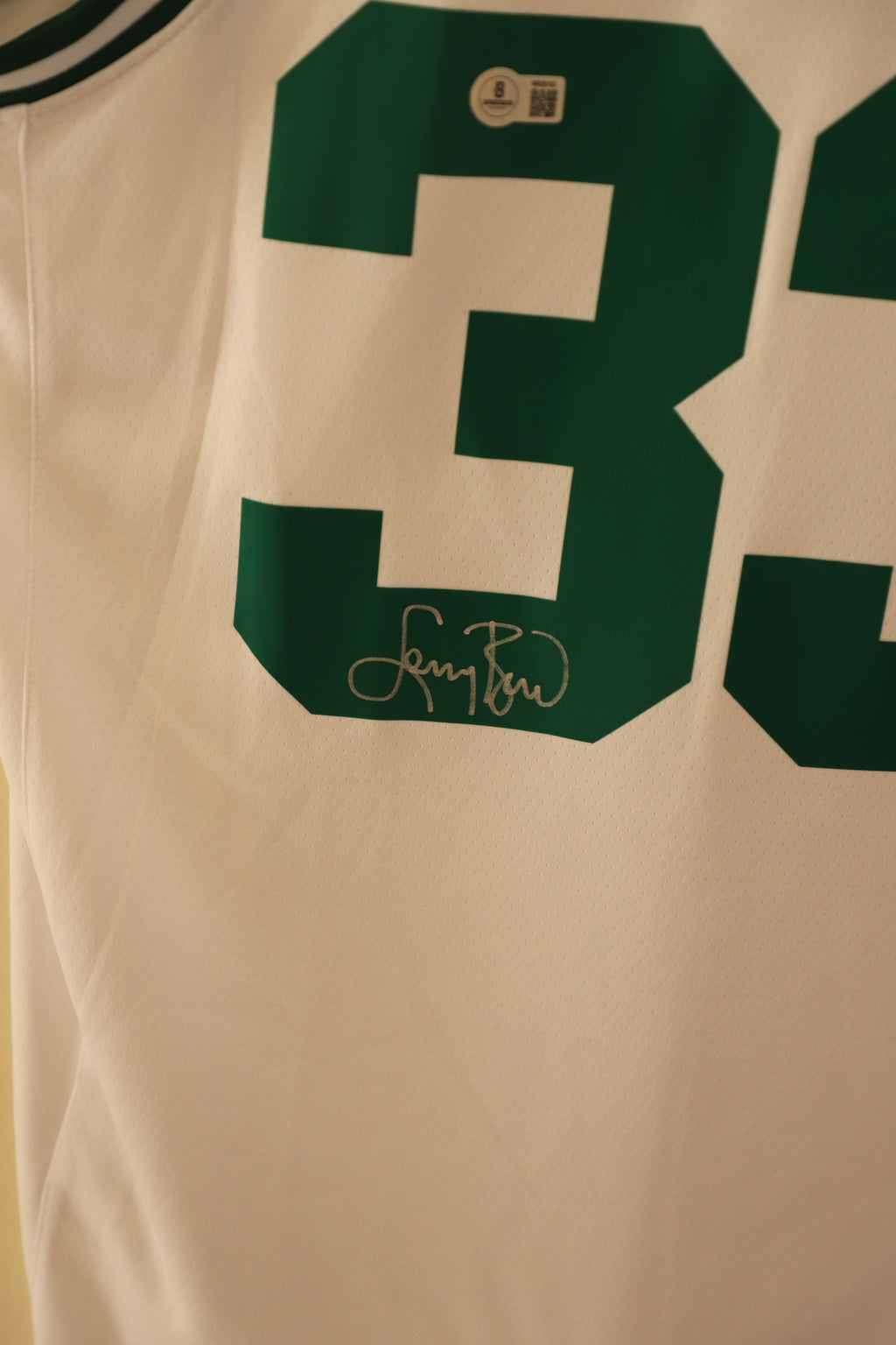 Larry Bird Signed Authentic Boston Celtics Home Jersey – Beckett Certified